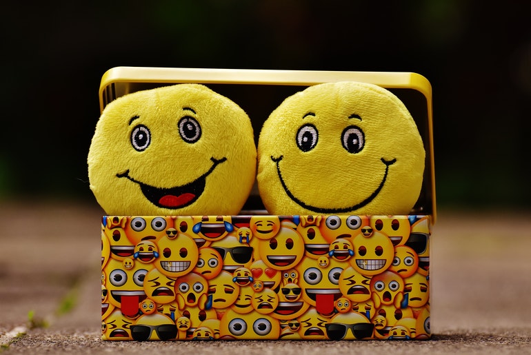 Plushy smiling emojis