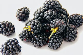 Blackberries on a table