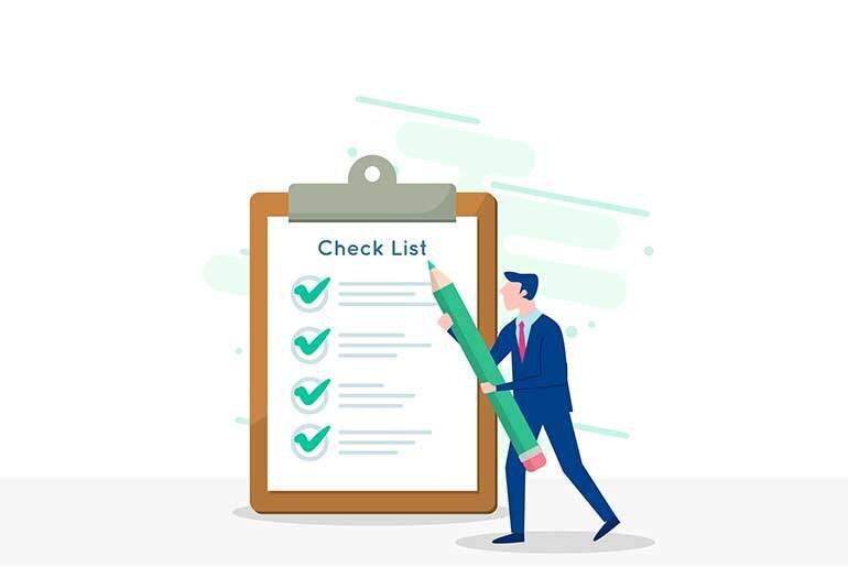 Illustration of mad pointing a pencil at a checklist