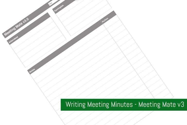 Writing Meeting Minutes – Meeting Mate v3