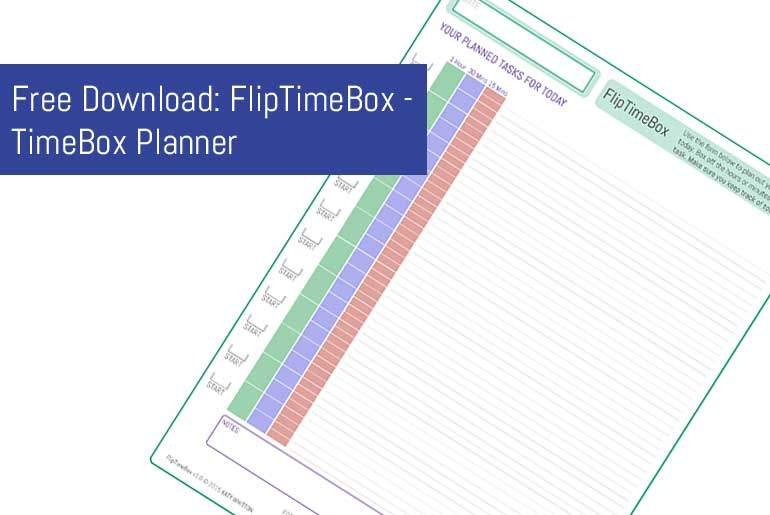 Free Download: FlipTimeBox – TimeBox Planner