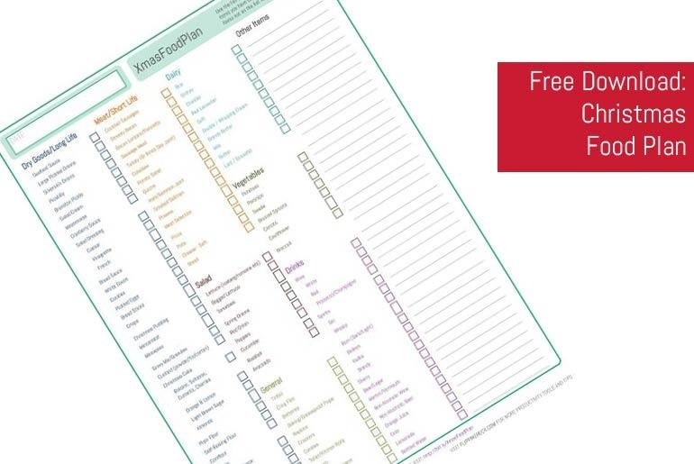 Free Download: Christmas Food Planner