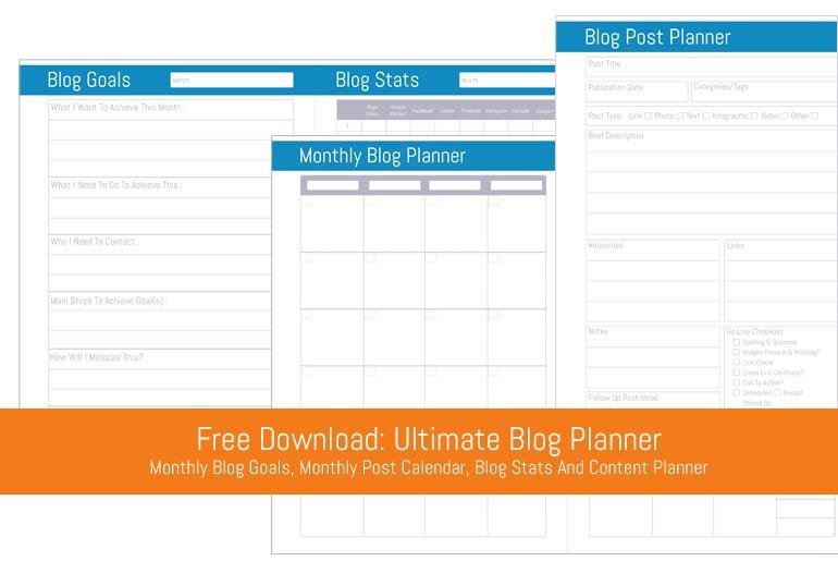 Free Download: Ultimate Blog Planner