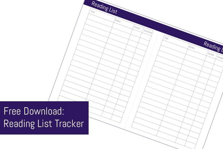 Free Download: Reading List Tracker – Track the books you’ve been meaning to read!