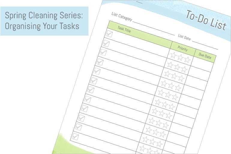 Featured Spring Clean: Organising Tasks
