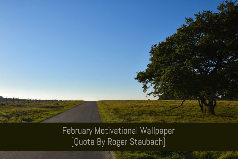 Free Download: February Motivational Wallpaper