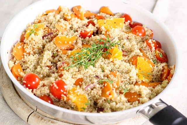 Bowl of quinoa and vegetables