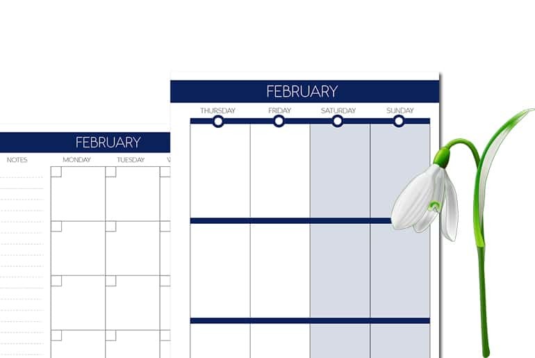 February Themed Planner Kits - Multiple Sizes