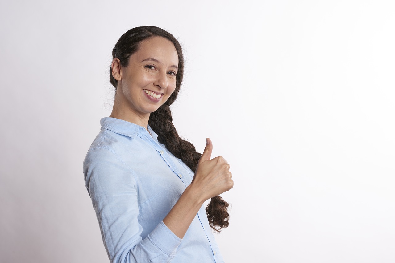 Woman Giving Thumbs Up