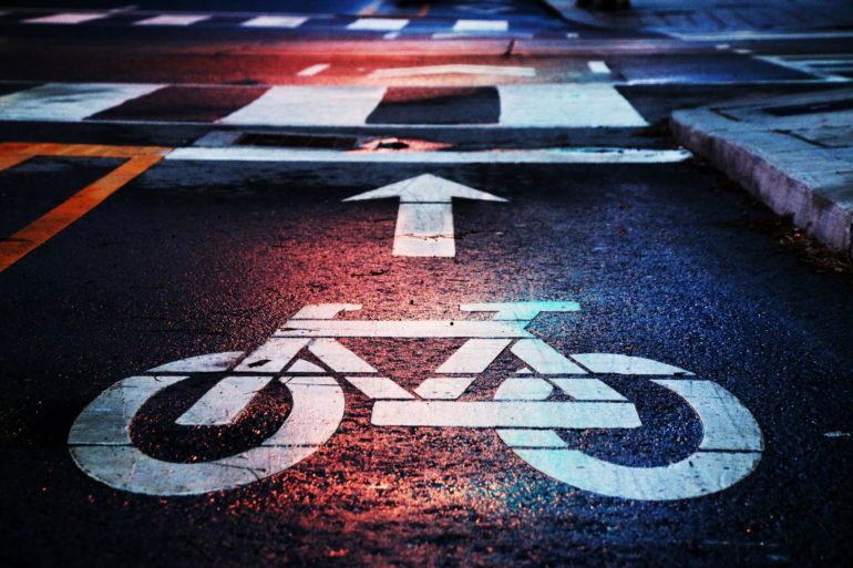 Image of bike on a road