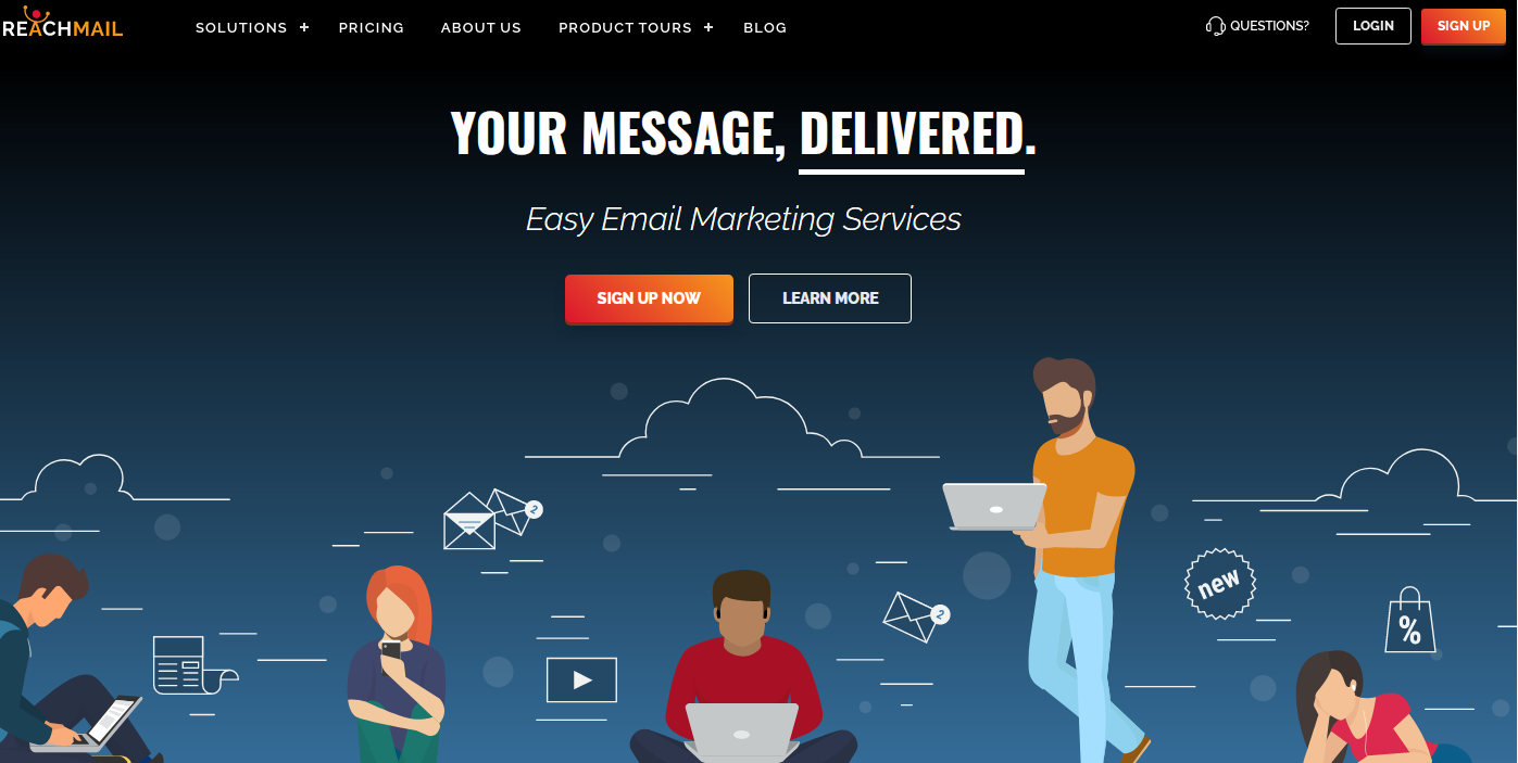 ReachMail homepage