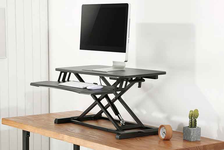 Standing desk adaptor form home office