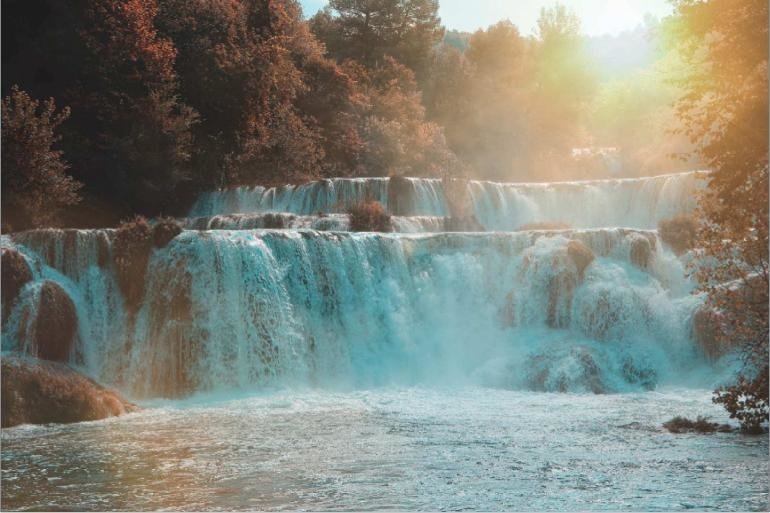 Krka waterfalls in Krka national park, Croatia