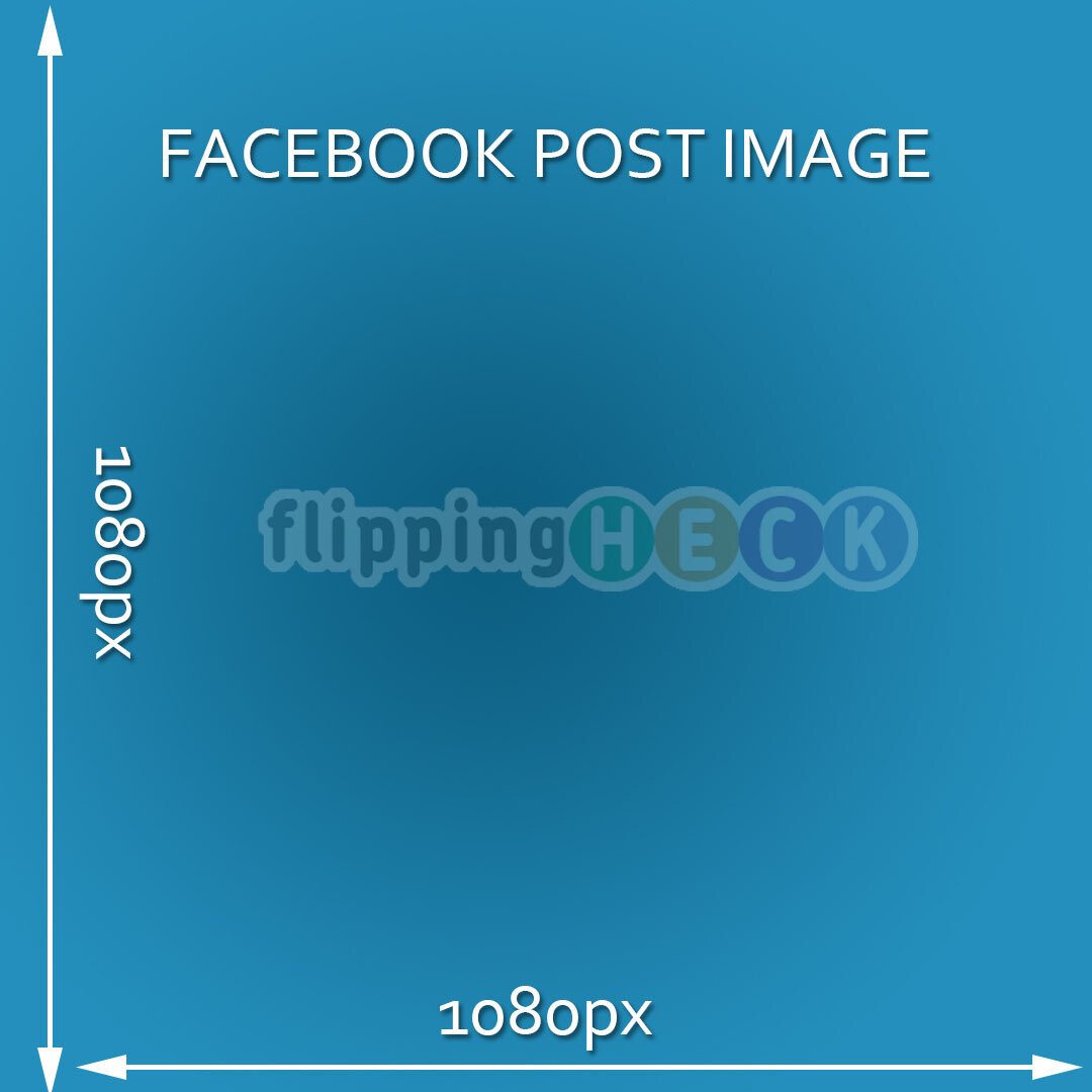 Facebook post size - 1080px square