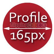 Pinterest profile image - 165px square cropped to a circle