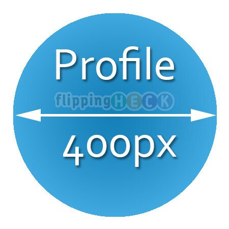 Twitter profile image size - 400px square cropped to a circle