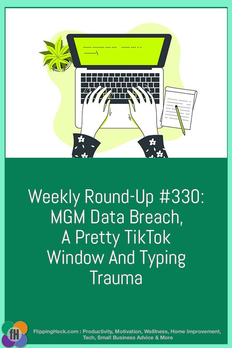 Weekly Round-Up #330: MGM Data Breach, A Pretty TikTok Window And Typing Trauma